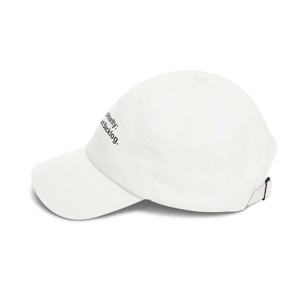 Strategic Priority: Grow Product Backlog. | Classic Dad Cap (White)
