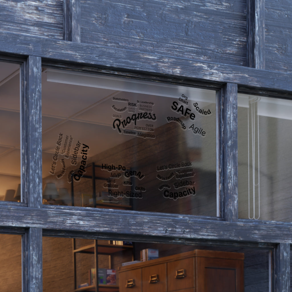 Corporate Phrases We Love to Hear™ - 5 - Pack Sticker Sheet Set (Office Humor)