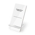 Strategic Priority: Scale Chaos. | Minimal Acrylic Mobile Phone Display Stand