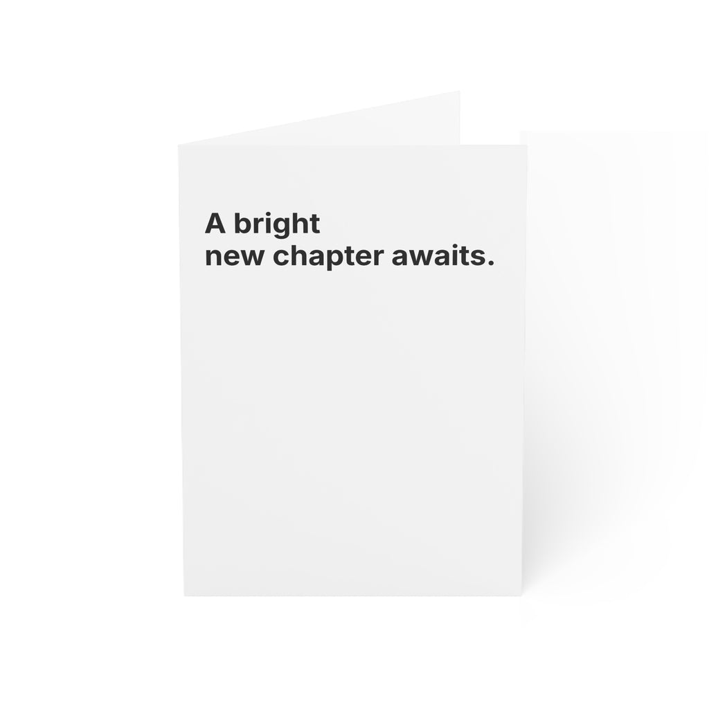 A Bright New Chapter Awaits — Minimalist Career Change Greeting Card