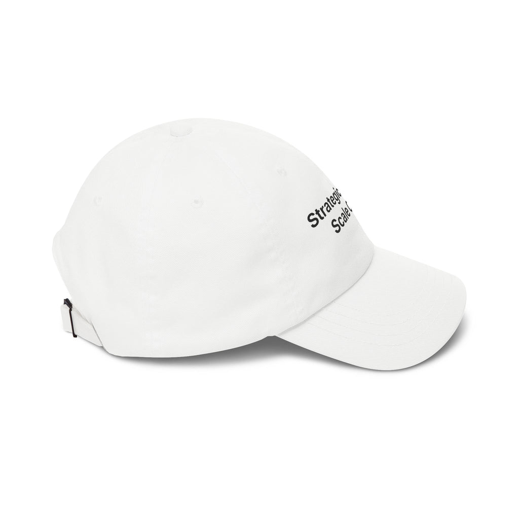 Strategic Priority: Scale Chaos. | Classic Dad Cap (White)