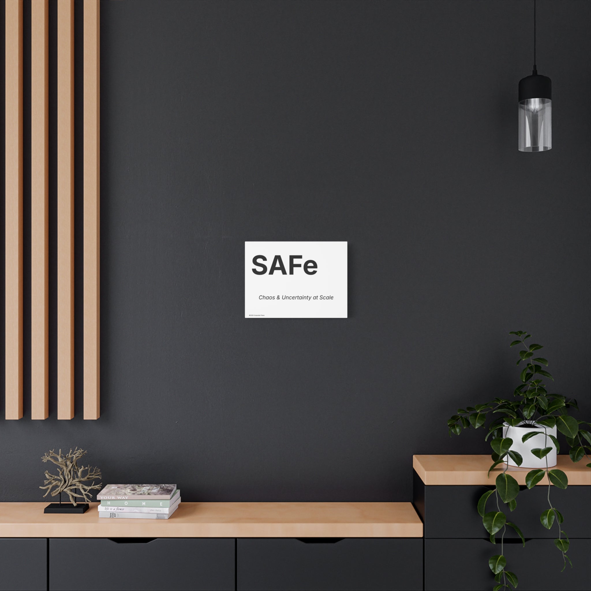SAFe Canvas Wall Art (Chaos & Uncertainty at Scale) Office Poster